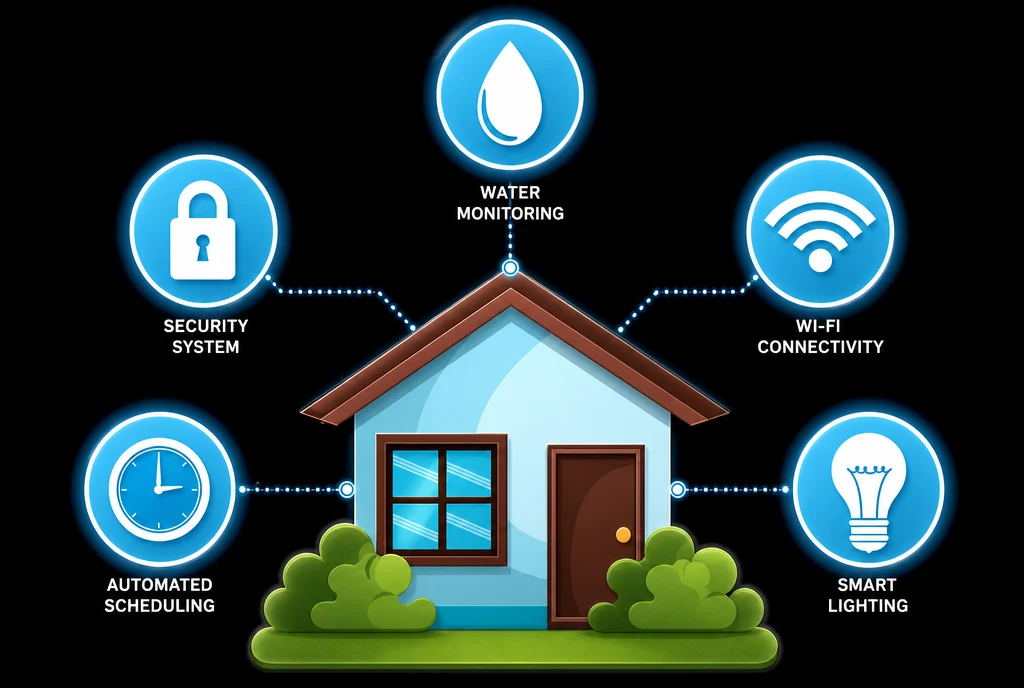 Smart home utility connections set up before move-in